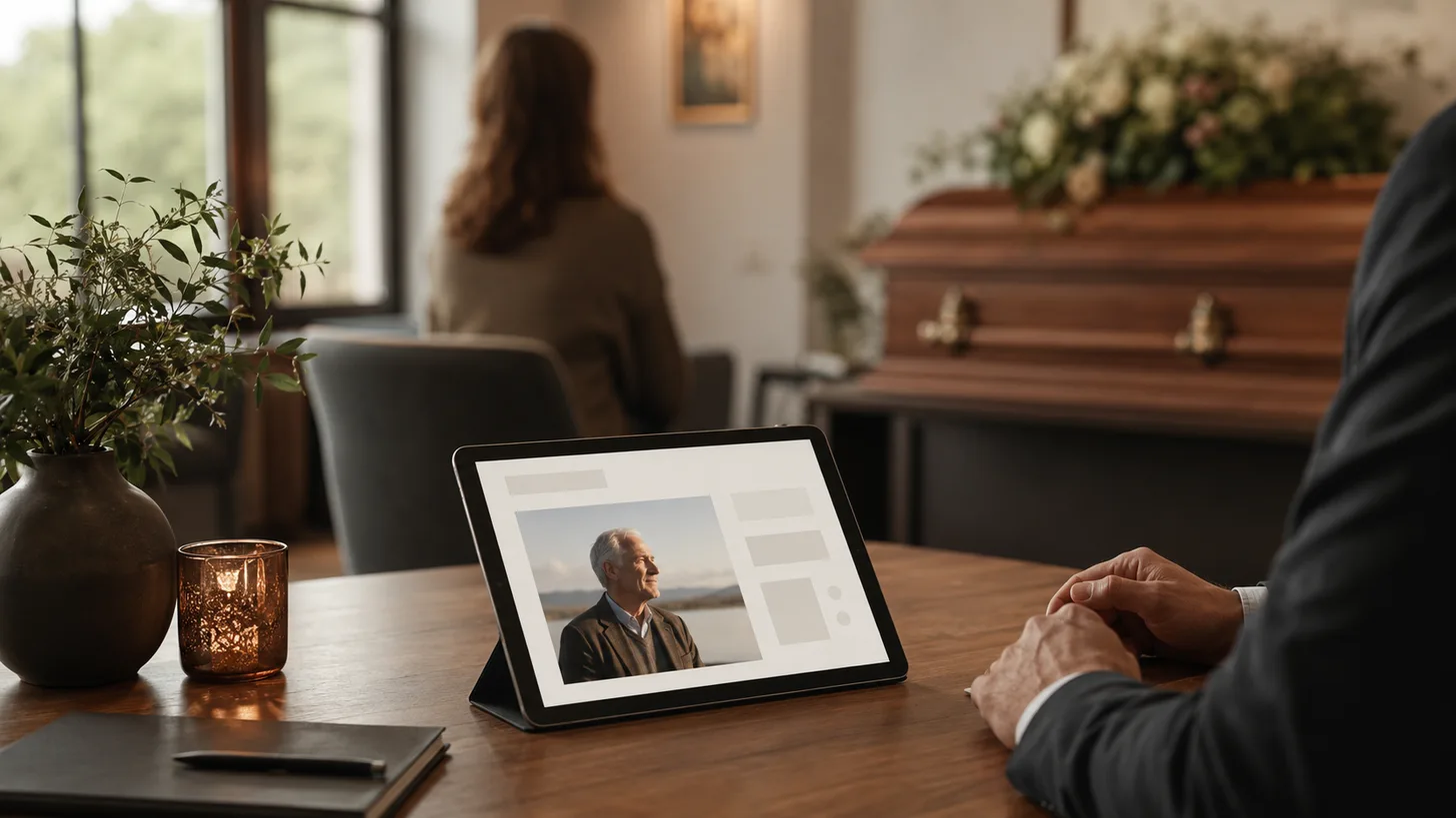 Digitale Gedenkseiten für Bestattungsunternehmen