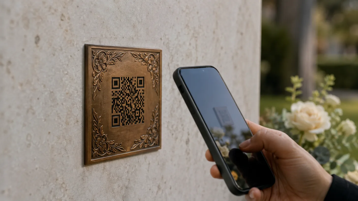QR-Code für den Grabstein: Funktion, Kosten, Anbringung